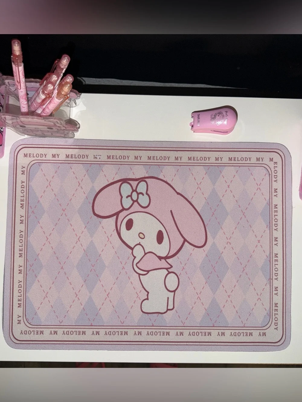 Sanrio My Melody Pink and Lavender Desk Mat